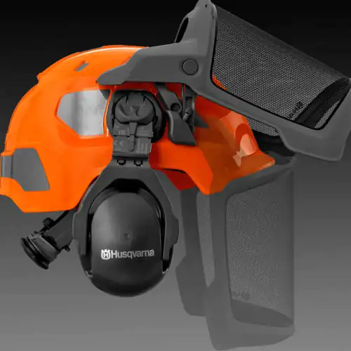 Capacete Florestal Husqvarna Technical com sistema Mips Laranja